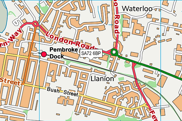 SA72 6BP map - OS VectorMap District (Ordnance Survey)