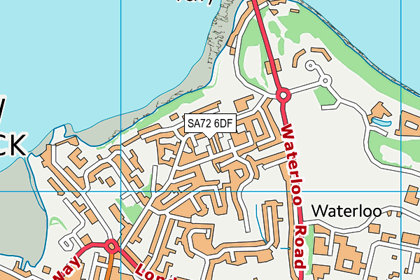 SA72 6DF map - OS VectorMap District (Ordnance Survey)
