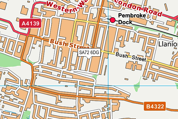 SA72 6DG map - OS VectorMap District (Ordnance Survey)