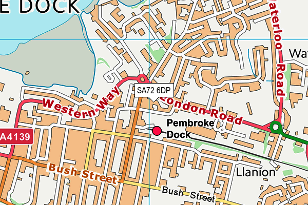 SA72 6DP map - OS VectorMap District (Ordnance Survey)