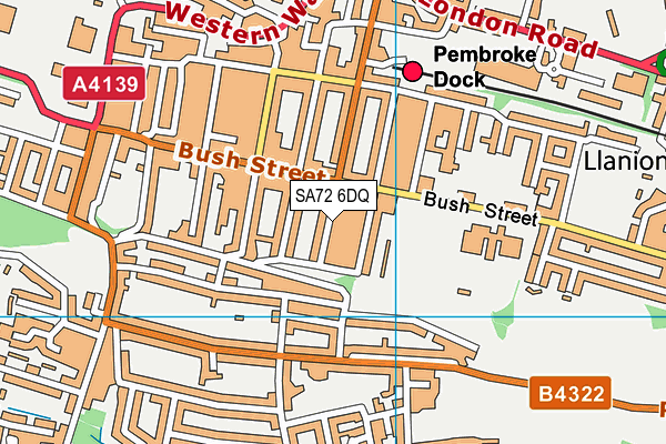 SA72 6DQ map - OS VectorMap District (Ordnance Survey)