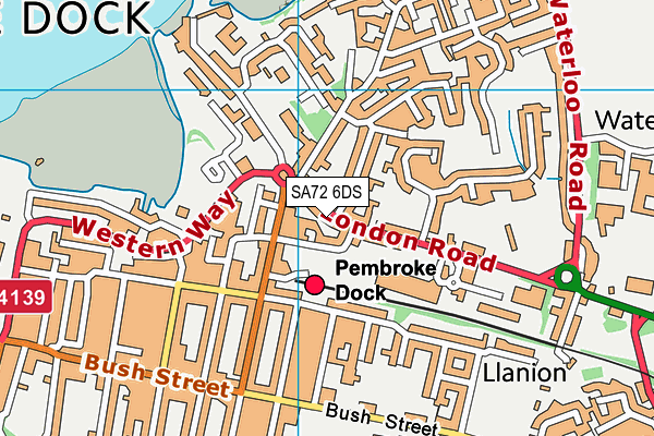 SA72 6DS map - OS VectorMap District (Ordnance Survey)