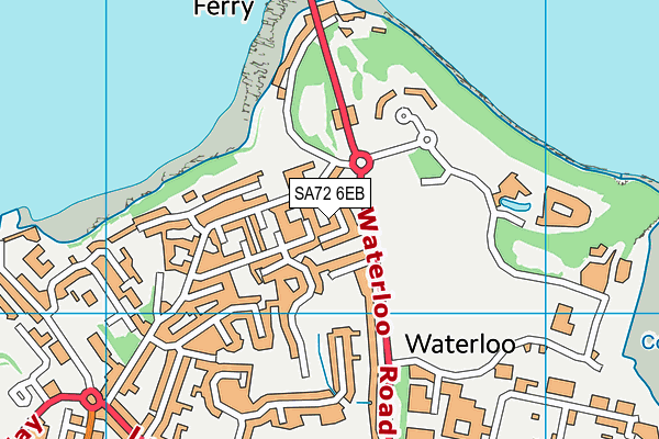 SA72 6EB map - OS VectorMap District (Ordnance Survey)