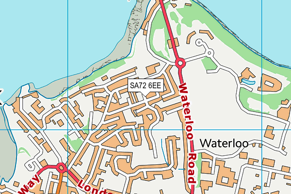 SA72 6EE map - OS VectorMap District (Ordnance Survey)