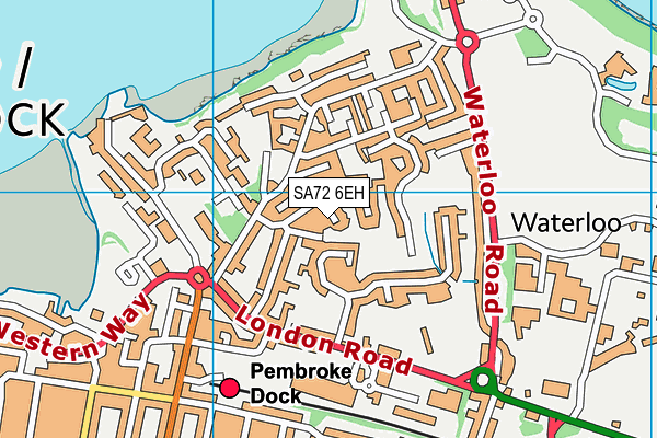 SA72 6EH map - OS VectorMap District (Ordnance Survey)