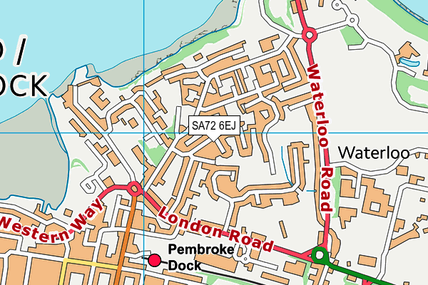 SA72 6EJ map - OS VectorMap District (Ordnance Survey)