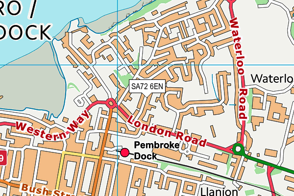 SA72 6EN map - OS VectorMap District (Ordnance Survey)