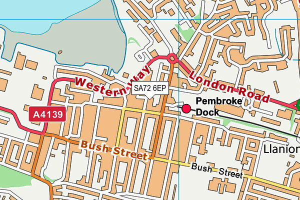 SA72 6EP map - OS VectorMap District (Ordnance Survey)