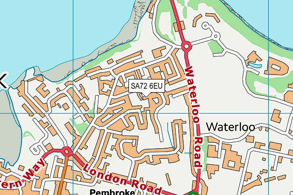 SA72 6EU map - OS VectorMap District (Ordnance Survey)