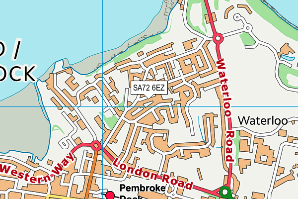 SA72 6EZ map - OS VectorMap District (Ordnance Survey)