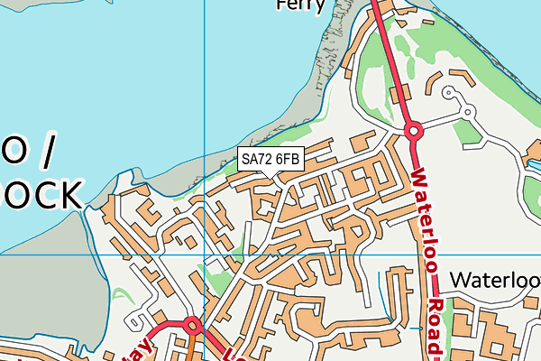 SA72 6FB map - OS VectorMap District (Ordnance Survey)