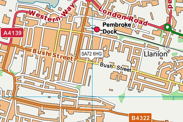 SA72 6HG map - OS VectorMap District (Ordnance Survey)