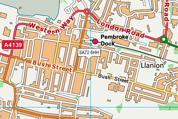 SA72 6HH map - OS VectorMap District (Ordnance Survey)