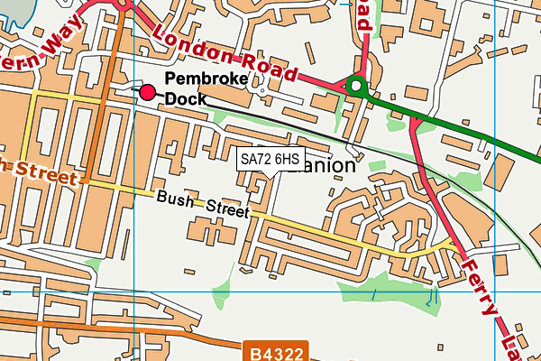 SA72 6HS map - OS VectorMap District (Ordnance Survey)