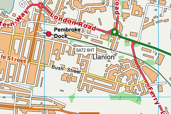 SA72 6HT map - OS VectorMap District (Ordnance Survey)