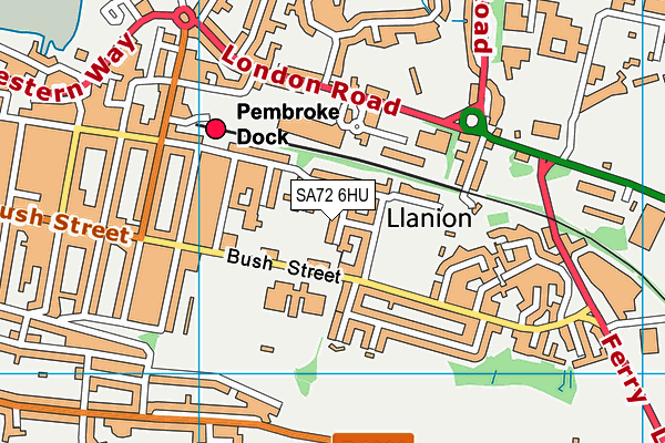 SA72 6HU map - OS VectorMap District (Ordnance Survey)