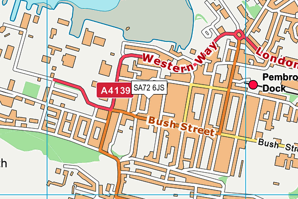 SA72 6JS map - OS VectorMap District (Ordnance Survey)