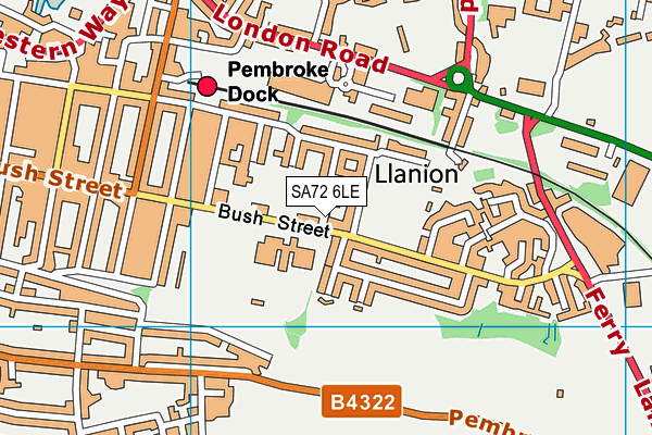 SA72 6LE map - OS VectorMap District (Ordnance Survey)