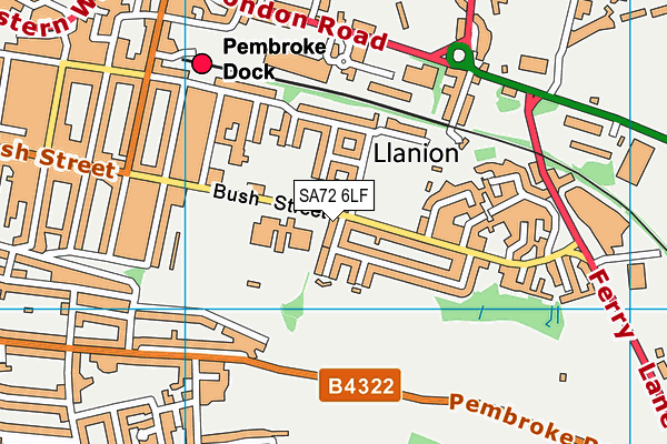 SA72 6LF map - OS VectorMap District (Ordnance Survey)