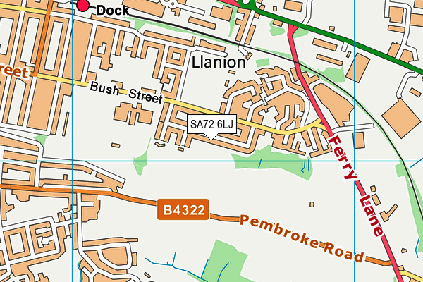 SA72 6LJ map - OS VectorMap District (Ordnance Survey)