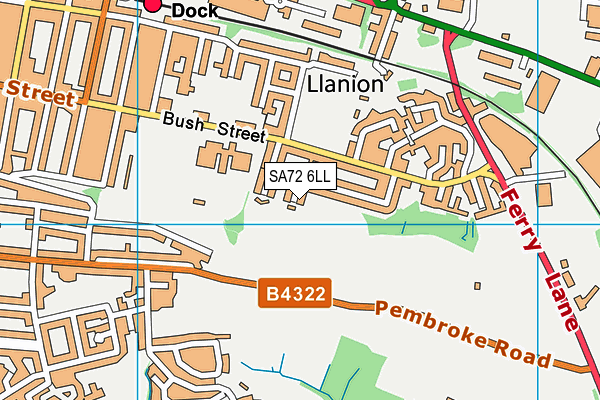 SA72 6LL map - OS VectorMap District (Ordnance Survey)