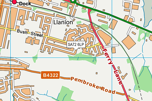 SA72 6LP map - OS VectorMap District (Ordnance Survey)