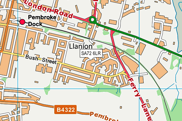 SA72 6LR map - OS VectorMap District (Ordnance Survey)