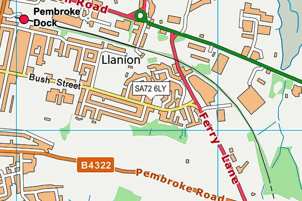 SA72 6LY map - OS VectorMap District (Ordnance Survey)