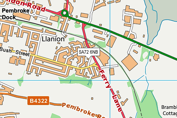 SA72 6NB map - OS VectorMap District (Ordnance Survey)