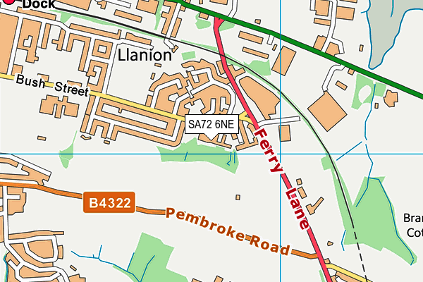 SA72 6NE map - OS VectorMap District (Ordnance Survey)