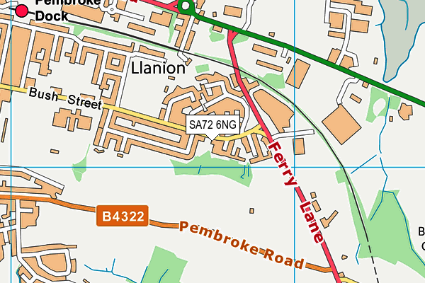 SA72 6NG map - OS VectorMap District (Ordnance Survey)