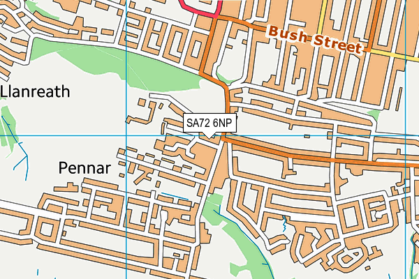 SA72 6NP map - OS VectorMap District (Ordnance Survey)