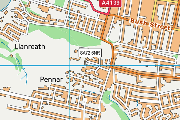 SA72 6NR map - OS VectorMap District (Ordnance Survey)