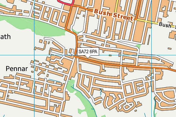 SA72 6PA map - OS VectorMap District (Ordnance Survey)