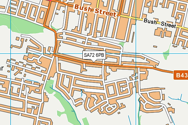 SA72 6PB map - OS VectorMap District (Ordnance Survey)