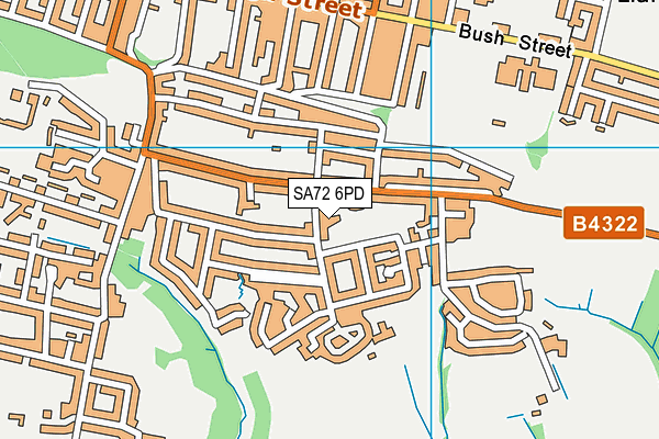 SA72 6PD map - OS VectorMap District (Ordnance Survey)