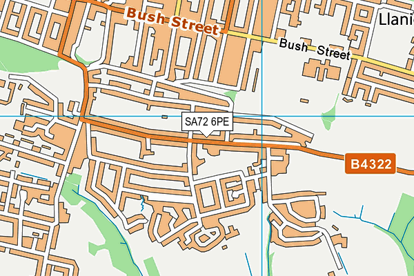 SA72 6PE map - OS VectorMap District (Ordnance Survey)
