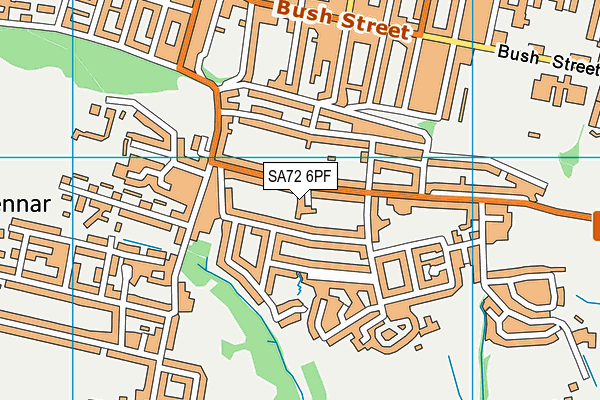 SA72 6PF map - OS VectorMap District (Ordnance Survey)