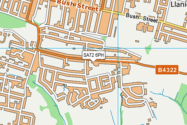 SA72 6PH map - OS VectorMap District (Ordnance Survey)