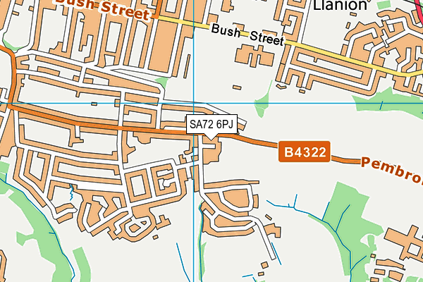 SA72 6PJ map - OS VectorMap District (Ordnance Survey)