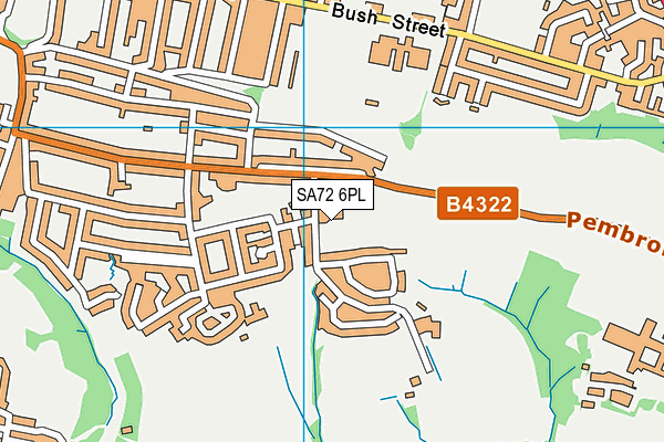 SA72 6PL map - OS VectorMap District (Ordnance Survey)