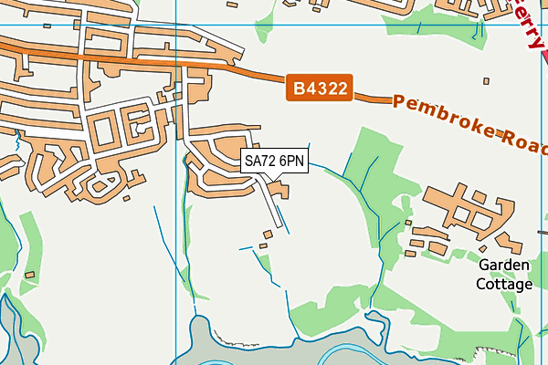 SA72 6PN map - OS VectorMap District (Ordnance Survey)