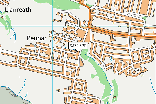 SA72 6PP map - OS VectorMap District (Ordnance Survey)