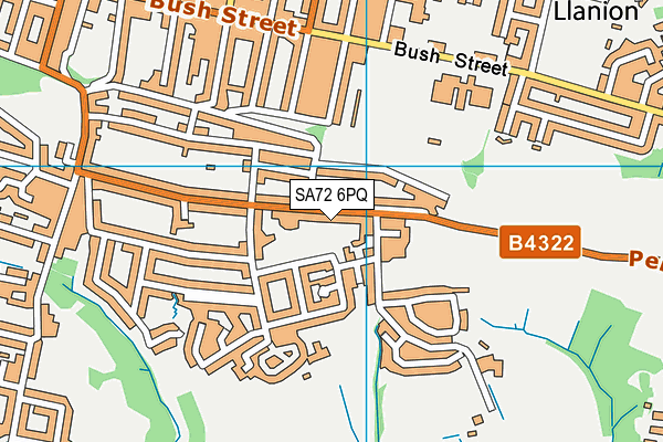 SA72 6PQ map - OS VectorMap District (Ordnance Survey)