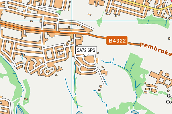 SA72 6PS map - OS VectorMap District (Ordnance Survey)