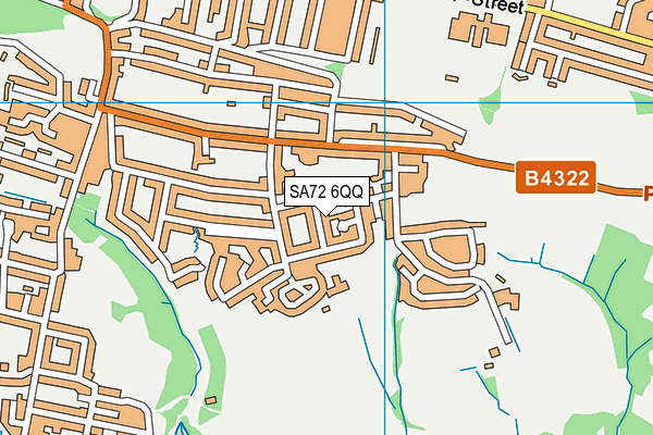 SA72 6QQ map - OS VectorMap District (Ordnance Survey)