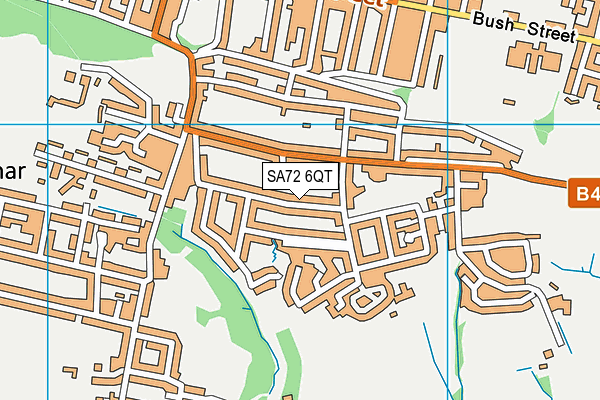 SA72 6QT map - OS VectorMap District (Ordnance Survey)