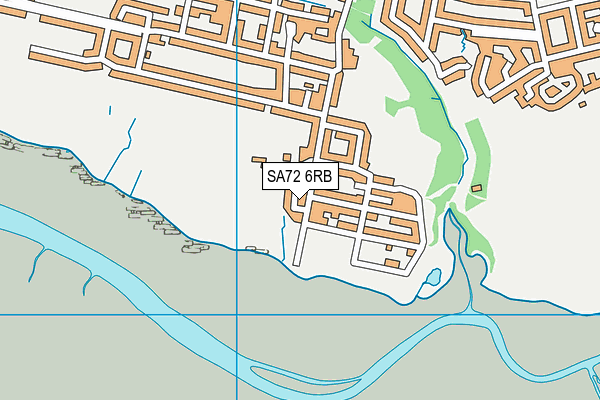 SA72 6RB map - OS VectorMap District (Ordnance Survey)