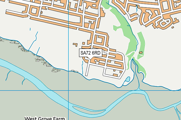 SA72 6RD map - OS VectorMap District (Ordnance Survey)