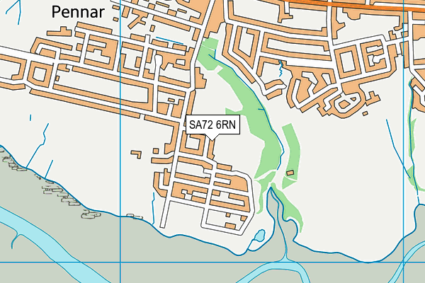 SA72 6RN map - OS VectorMap District (Ordnance Survey)